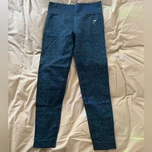 Gymshark Teal Patterned Leggings